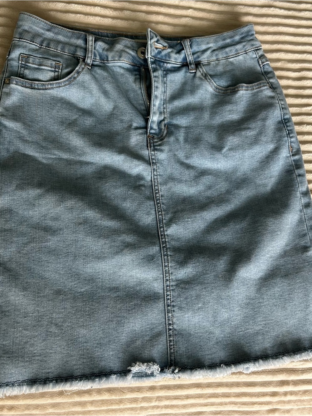 CHARLIE B Light Blue Denim Skirt/ skort